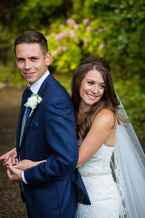 Bride & Groom at Moxhull Hall